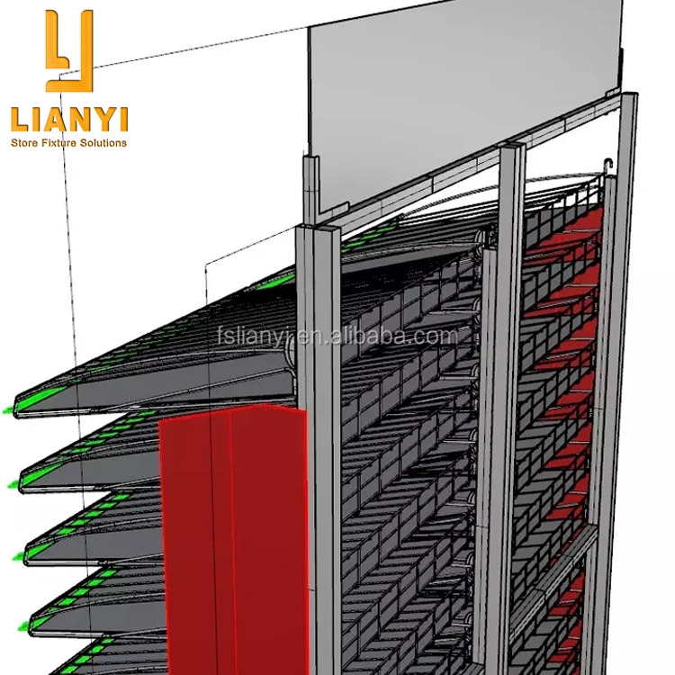 Beliebte Metall Kosmetik Nagel Display Stand 