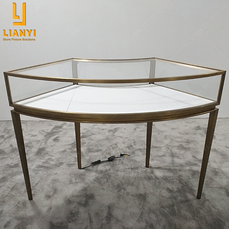 LY Luxus Custom Schmuck Shop Display Counter Kiosk Showcase 