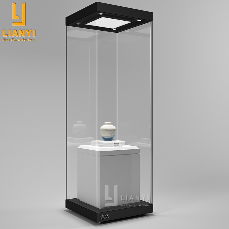 LTD-06 Full Glass Vitrine Museum Showcases 